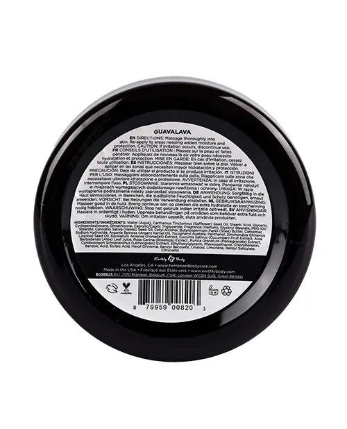 Hemp Seed Skin Butter Guanalava bottom view of product packaging