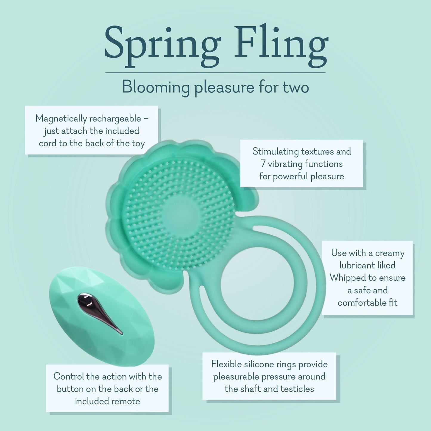 Spring Fling Textured Dual Pleasure Ring