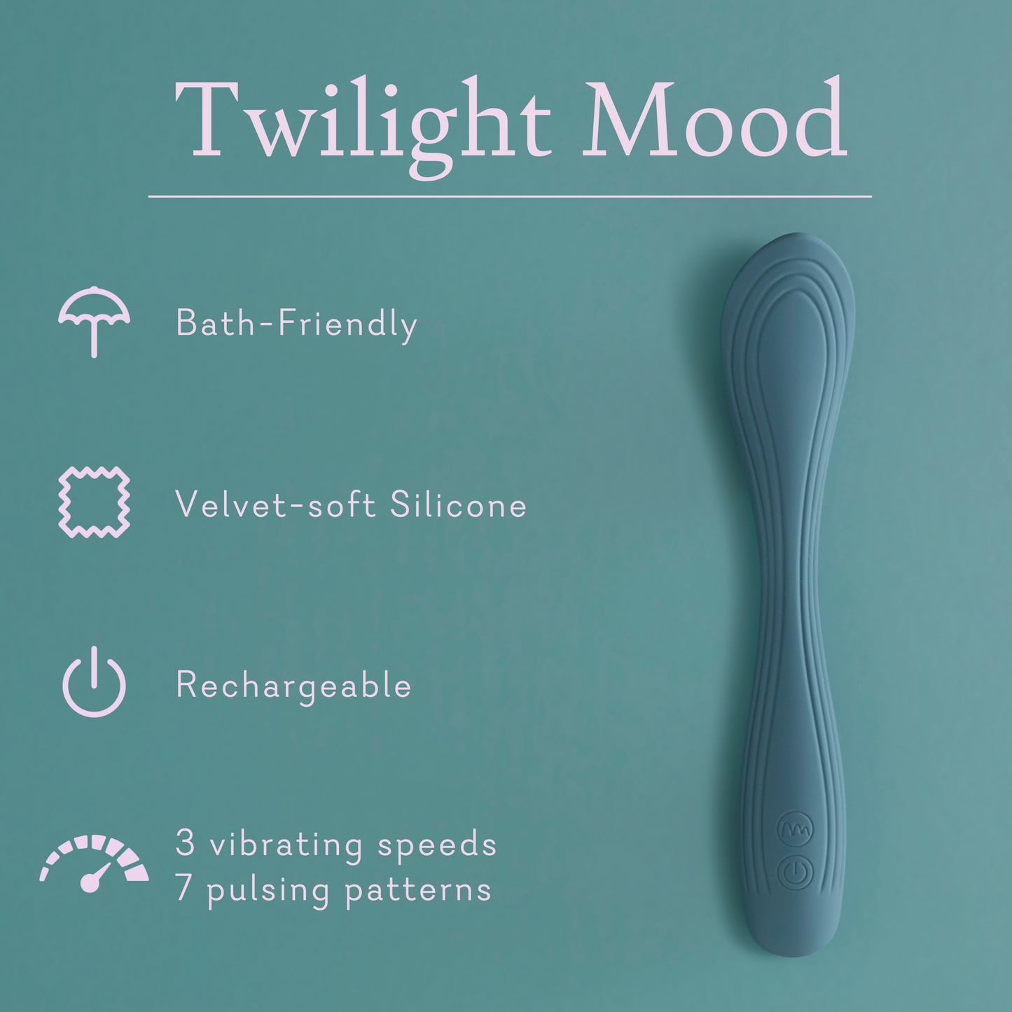 Twilight Mood Flexible Wand Vibrator