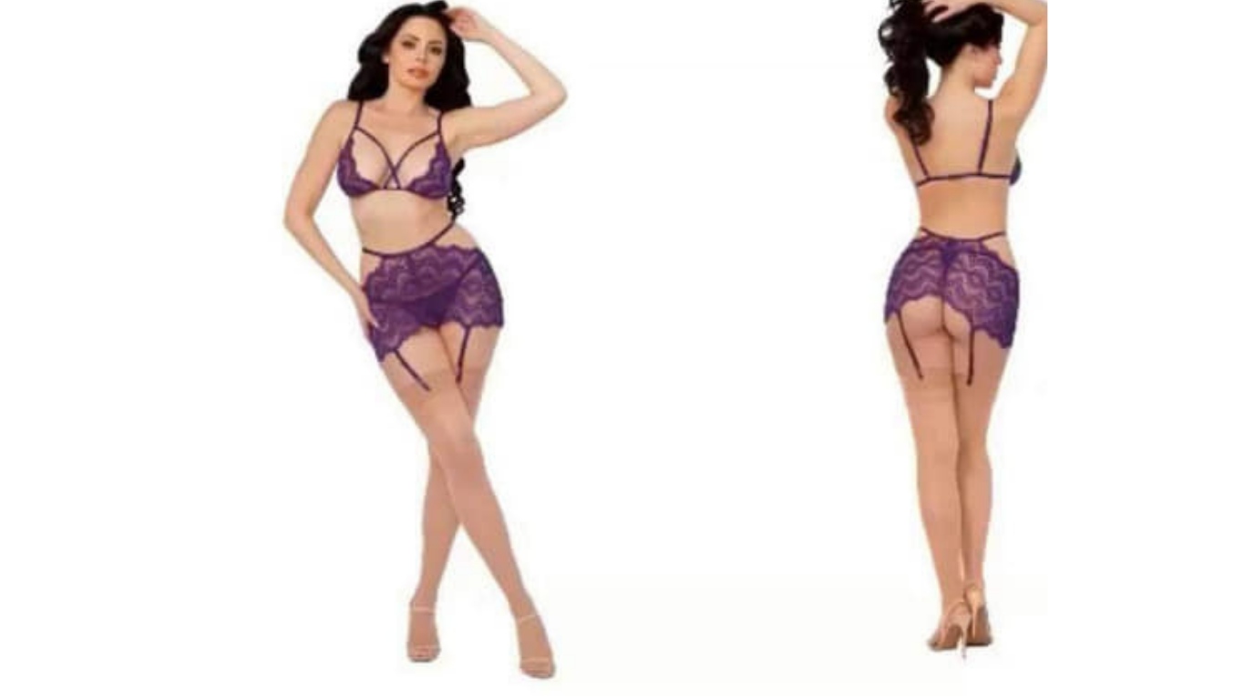 Strappy Lingerie Trio