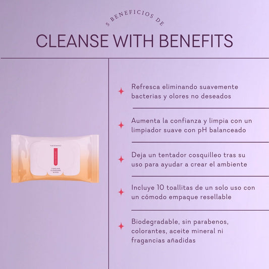 Cleanse With Benefits Tingling Cleansing Wipes