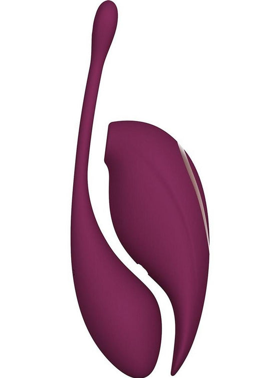 Twitch 2 Silicone Rechargeable Clitorial Stimulator and Insertable Egg with Remote Control