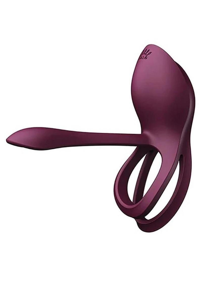 Bayek Rechargeable Silicone App Compatible Vibrating Couples Ring