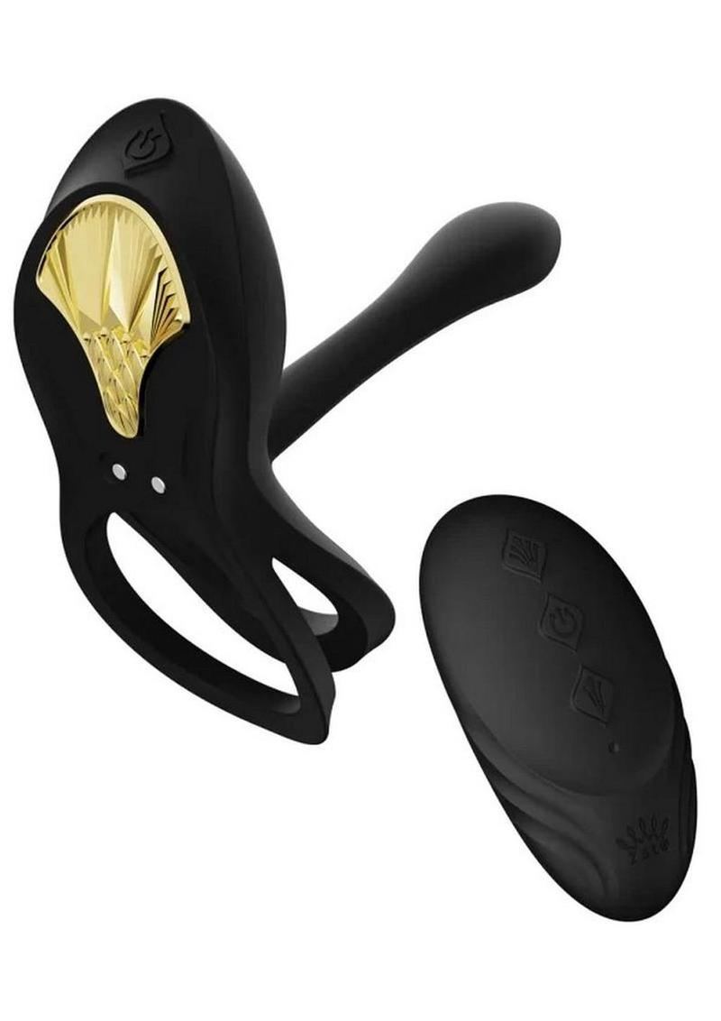 Bayek Rechargeable Silicone App Compatible Vibrating Couples Ring