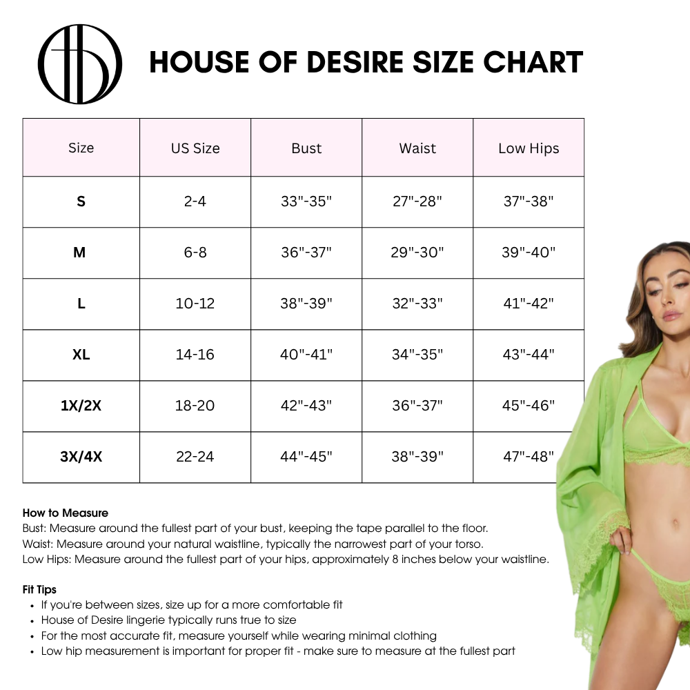 Vivienne Lace Mesh Bustier & G-String