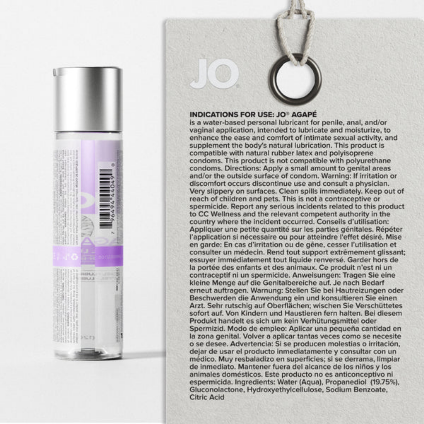JO Agapé Water Based Lubricant