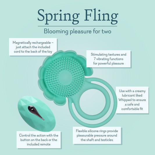 Spring Fling Textured Dual Pleasure Ring
