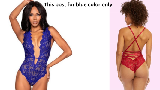 Sheer Lace Sapphire Scalloped