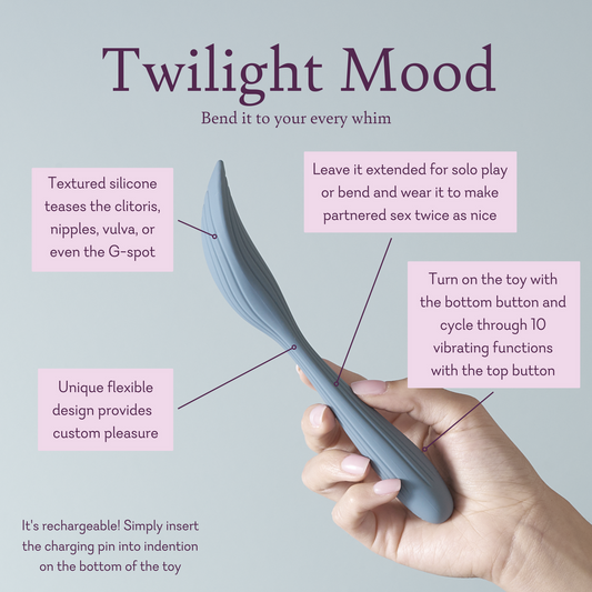 Twilight Mood Flexible Wand Vibrator