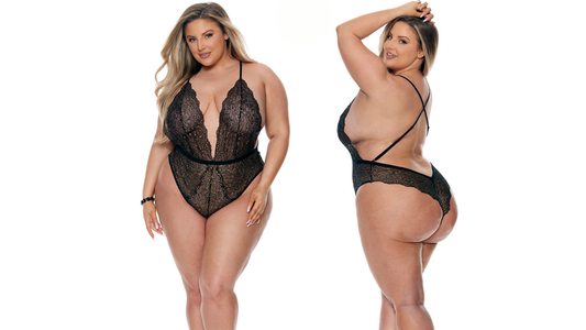 Embellished Plunging Teddy