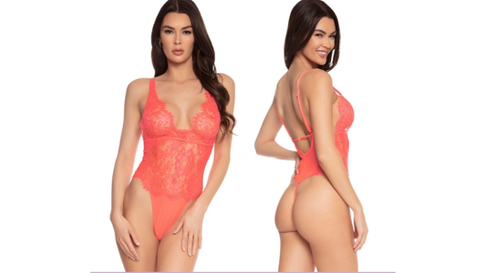 Eyelash Lace and Mesh Teddy