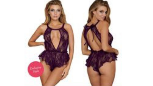 Sheer Lace Romper