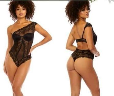 One Shoulder Lace Bodysuit